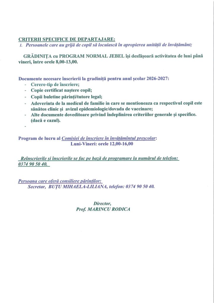 Afis inscriere Gradinita 2026 2027 1
